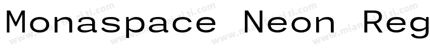 Monaspace Neon Regular字体转换